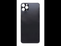 Стекло iPhone 11 Pro Max на заднюю панель в сборе со стеклом камеры (Серый космос)  (Premium)