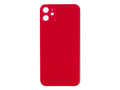 Стекло iPhone 11 на заднюю панель в сборе со стеклом камеры (Красный)  (Premium)