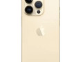 Задняя крышка (стекло) iPhone 14 Pro (с увеличенным вырезом) (Золотой) (Premium)