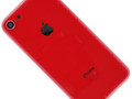 Стекло iPhone 8 на заднюю панель в сборе с глазком камеры (Red)  (Premium)