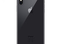 Задняя крышка (стекло) iPhone XS (с увеличенным вырезом) (Черный) (Premium)