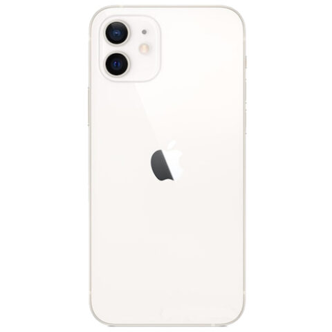 Задняя крышка (стекло) iPhone 12 (с увеличенным вырезом) (Белый) (Premium)
