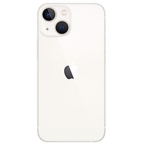 Задняя крышка (стекло) iPhone 13 (с увеличенным вырезом) (Белый) (Premium)