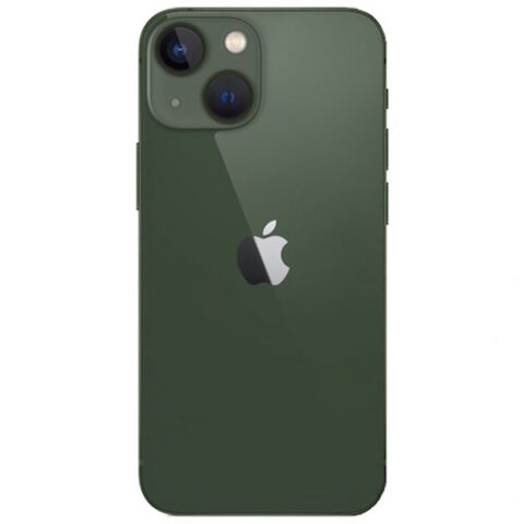 Задняя крышка (стекло) iPhone 13 (с увеличенным вырезом) (Зеленый) (Premium)