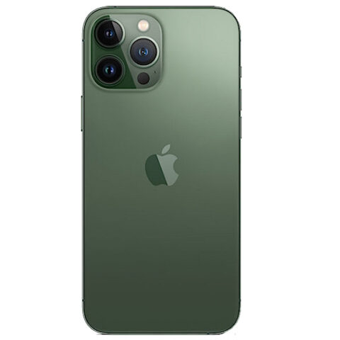 Задняя крышка (стекло) iPhone 13 Pro Max (с увеличенным вырезом) (Зеленый) (Premium)