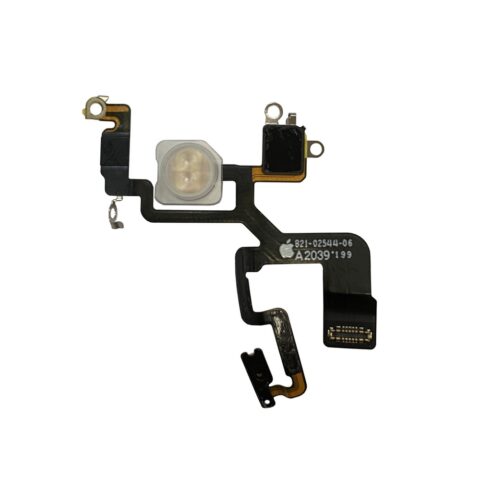 Шлейф iPhone 12 Pro Max на вспышку + микрофон (Снятый ORIGINAL)