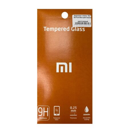 Защитное стекло 5D Full Glue для Xiaomi Redmi 9 / Redmi 9T / Poco M3 (черный)