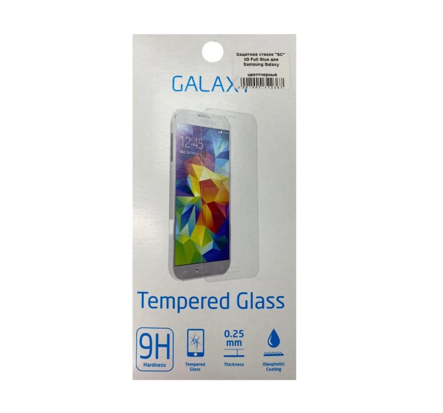 Защитное стекло 5D Full Glue для Samsung Galaxy A22 | M22 (черный)