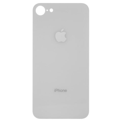 Задняя крышка (стекло) iPhone 8 (с увеличенным вырезом) (Белый) (Premium)