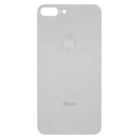 Задняя крышка (стекло) iPhone 8 Plus (с увеличенным вырезом) (Белый) (Premium)