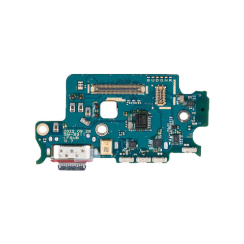 Нижняя плата (шлейф) Samsung Galaxy S23 | S911 с разъемом зарядки, микрофон и разъем SIM (ORIG)