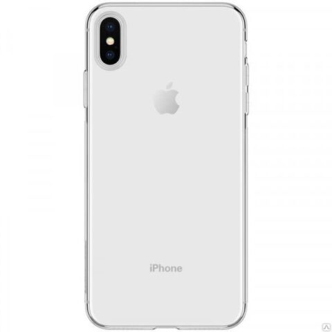 Задняя крышка (корпус) iPhone X (Белый) (Premium)