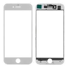 Стекло+рамка+oca для iPhone 7 (белый) оригинал
