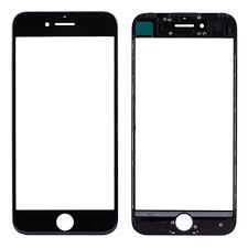 Стекло+рамка+oca для iPhone 7 (черный) оригинал