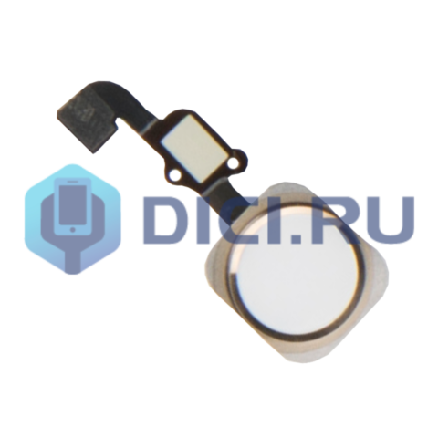 Шлейф Home с кнопкой Touch ID (золотой) iPhone 6/6+