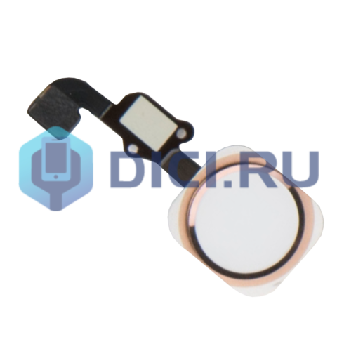 Шлейф Home с кнопкой Touch ID (Розовый) iPhone 6S
