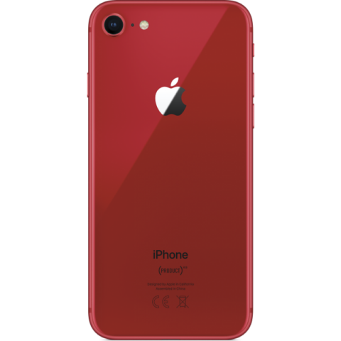 Задняя крышка ( корпус ) iPhone SE 2020 (Красный) (Premium)