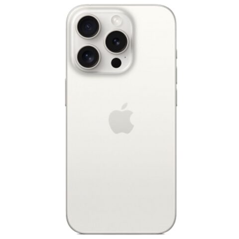 Задняя крышка (стекло) iPhone 15 Pro (в сборе со стеклом камеры + рамка + магниты MagSafe) (Белый) (Premium)