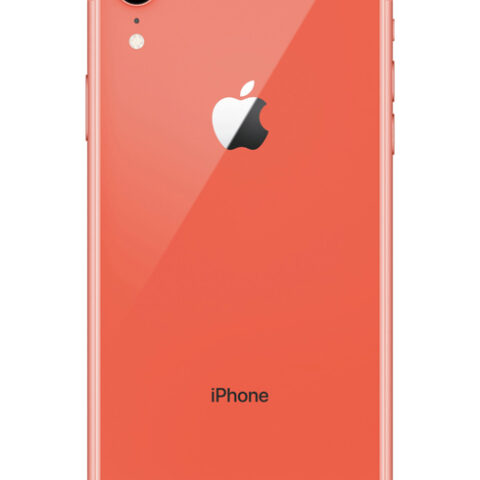 Задняя крышка (корпус) iPhone XR (Коралловый) (Premium)