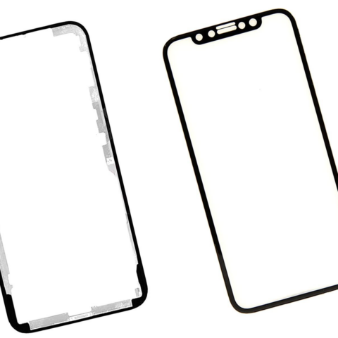 Стекло для переклейки + рамка + oca для iPhone 11 Pro (черный) оригинал