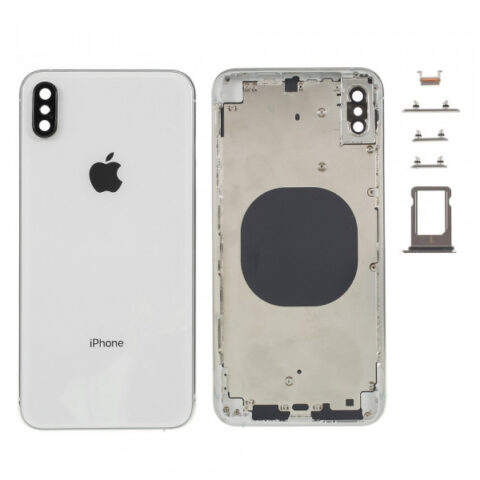 Задняя крышка (корпус) iPhone XS Max (White) (Premium)
