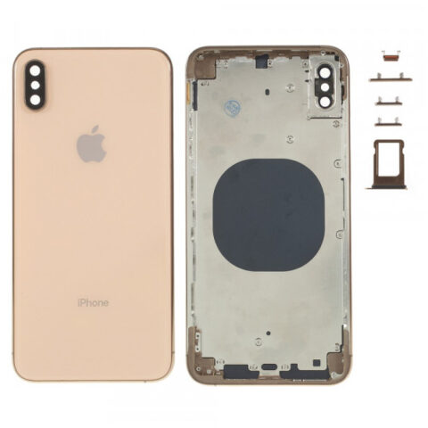 Задняя крышка (корпус) iPhone XS Max (Gold) (Premium)